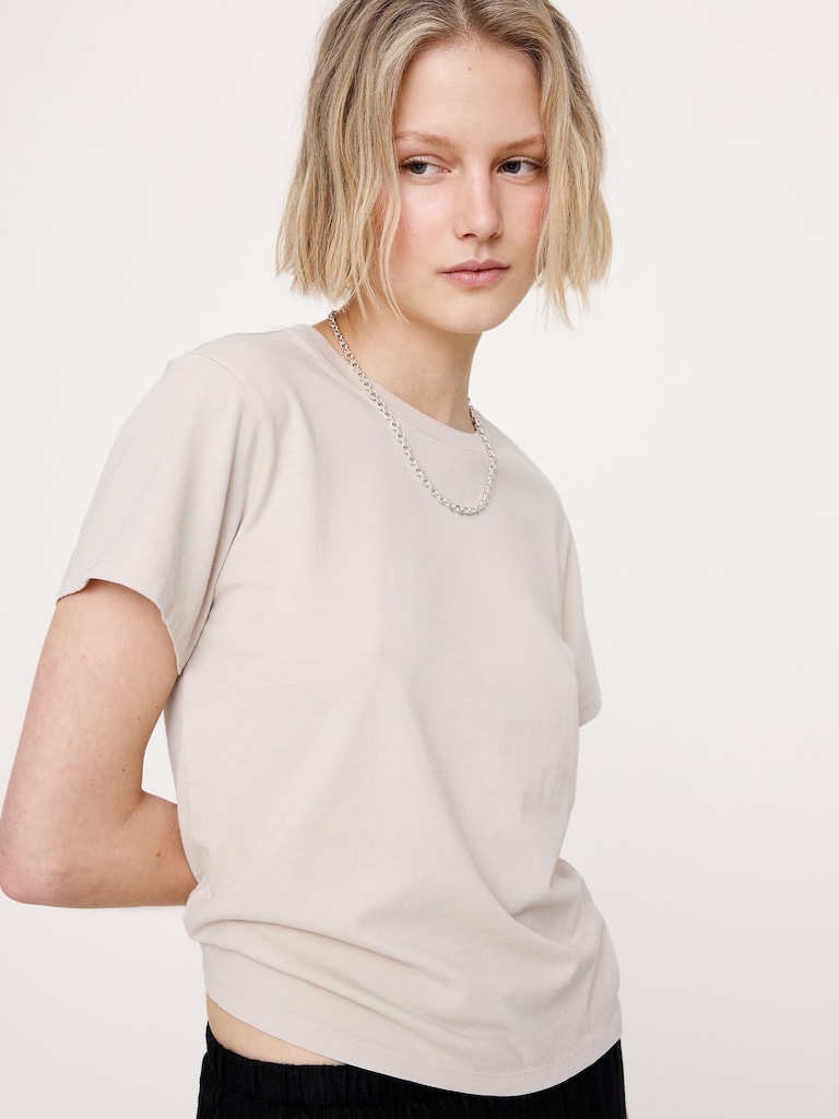 Vintage Cotton Crew-Neck T-Shirt