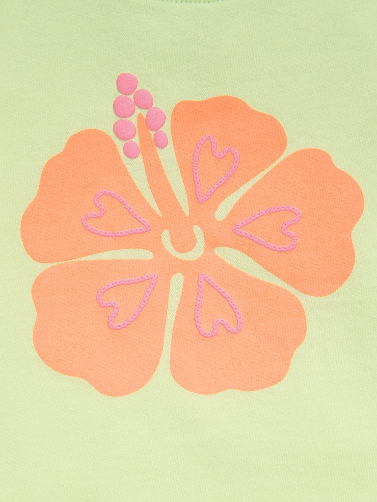 Short-Sleeve Graphic Fringed-Hem T-Shirt for Toddler Girls