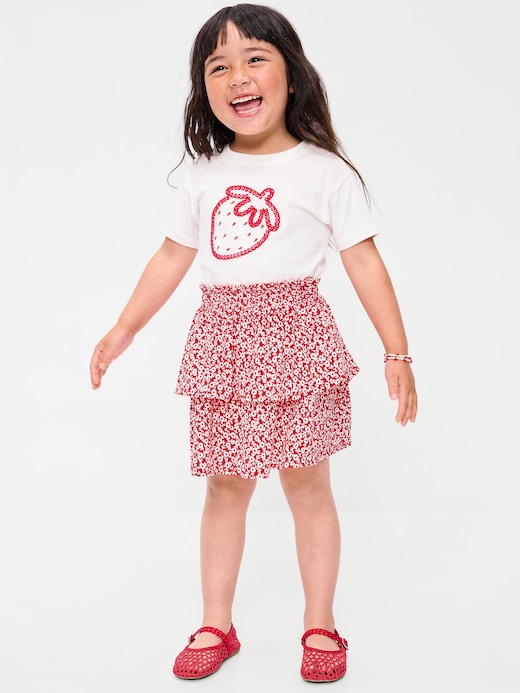 Printed Printed Crinkled Tiered Skirt for Toddler Girls on clearance at Old Navy — 30% off