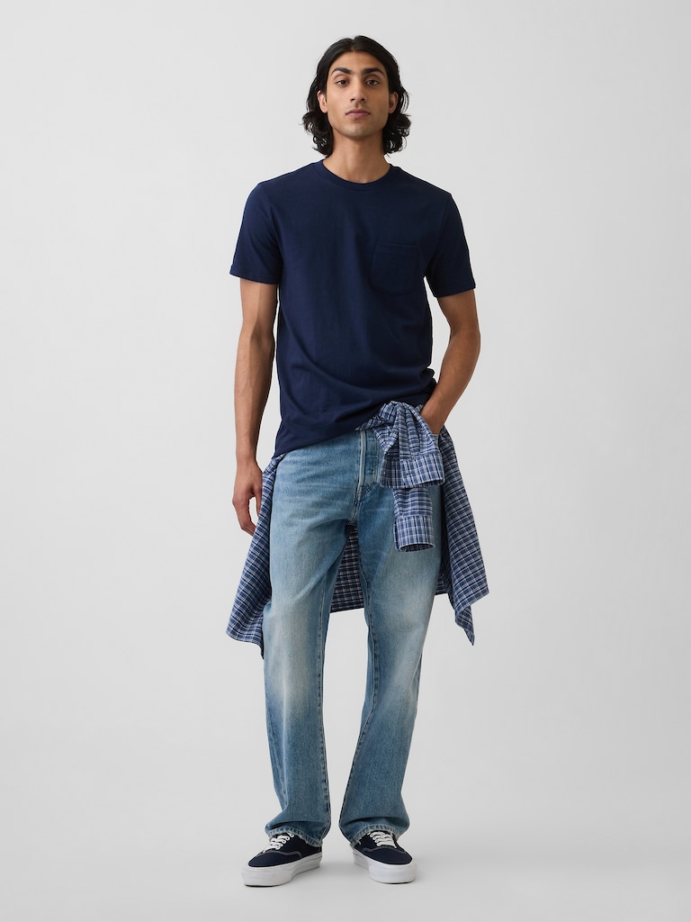 Adult Organic Cotton Pocket T-Shirt