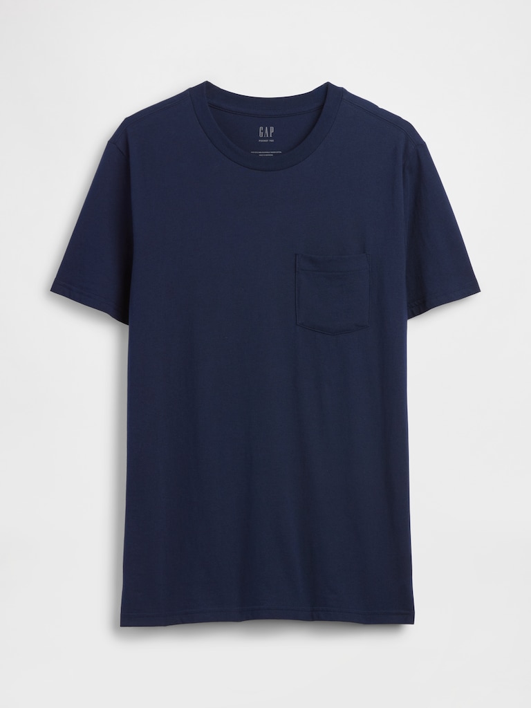 Adult Organic Cotton Pocket T-Shirt