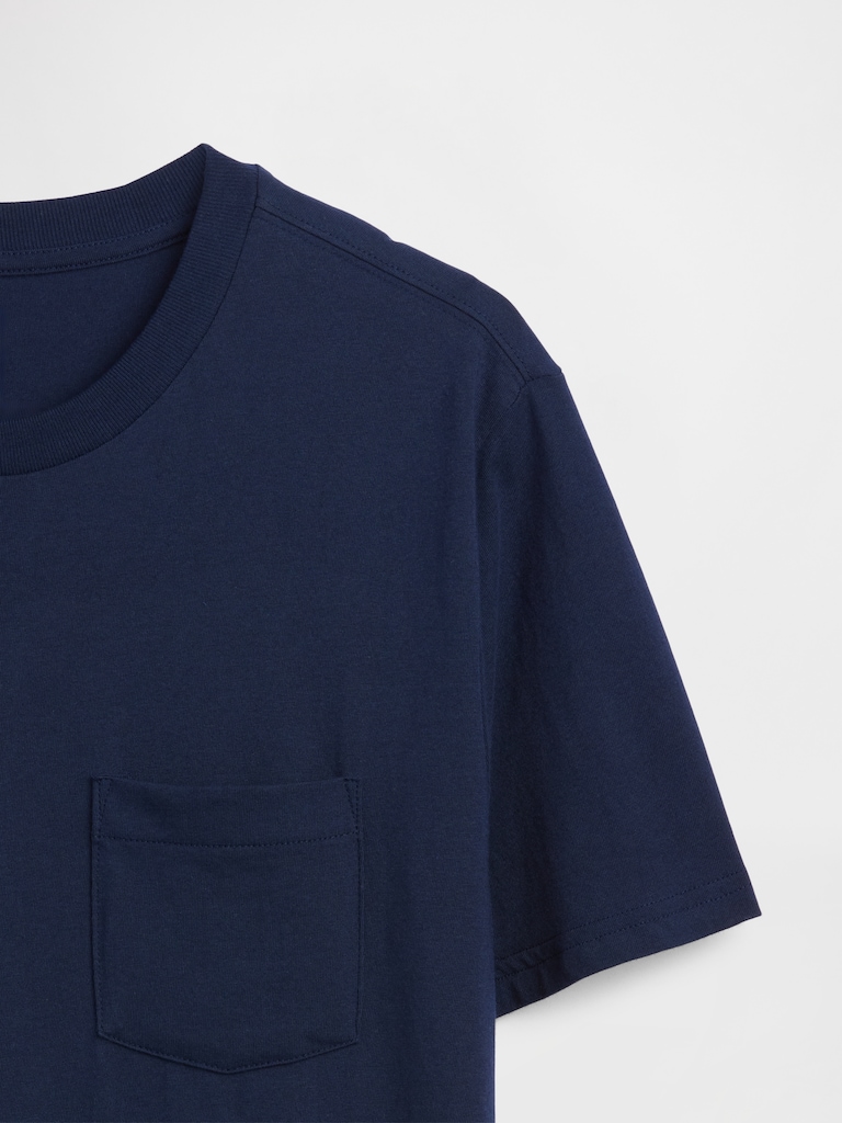 Adult Organic Cotton Pocket T-Shirt