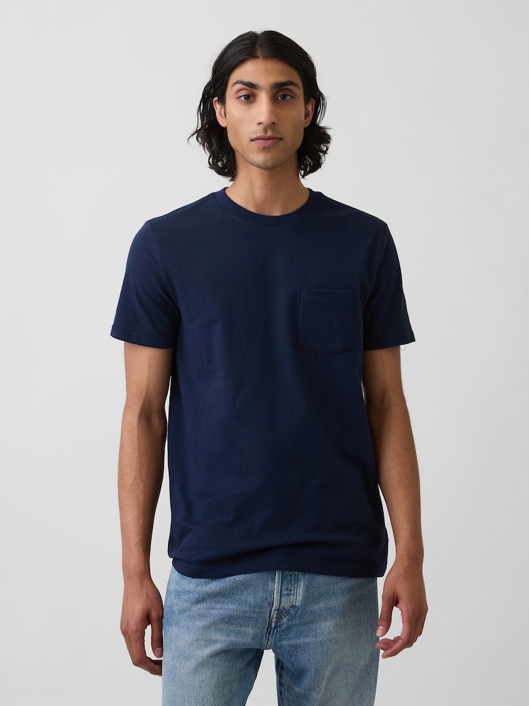 Adult Organic Cotton Pocket T-Shirt