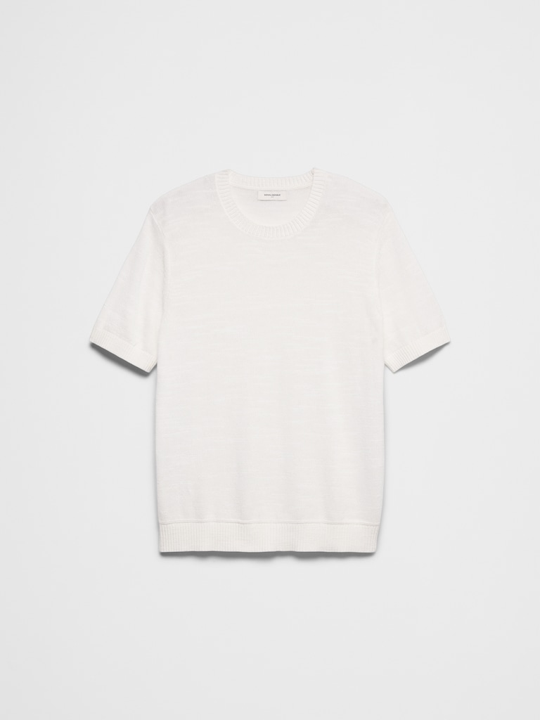Slubby Cotton Sweater T-Shirt