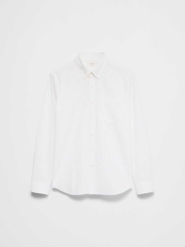 Standard-Fit Seersucker Shirt