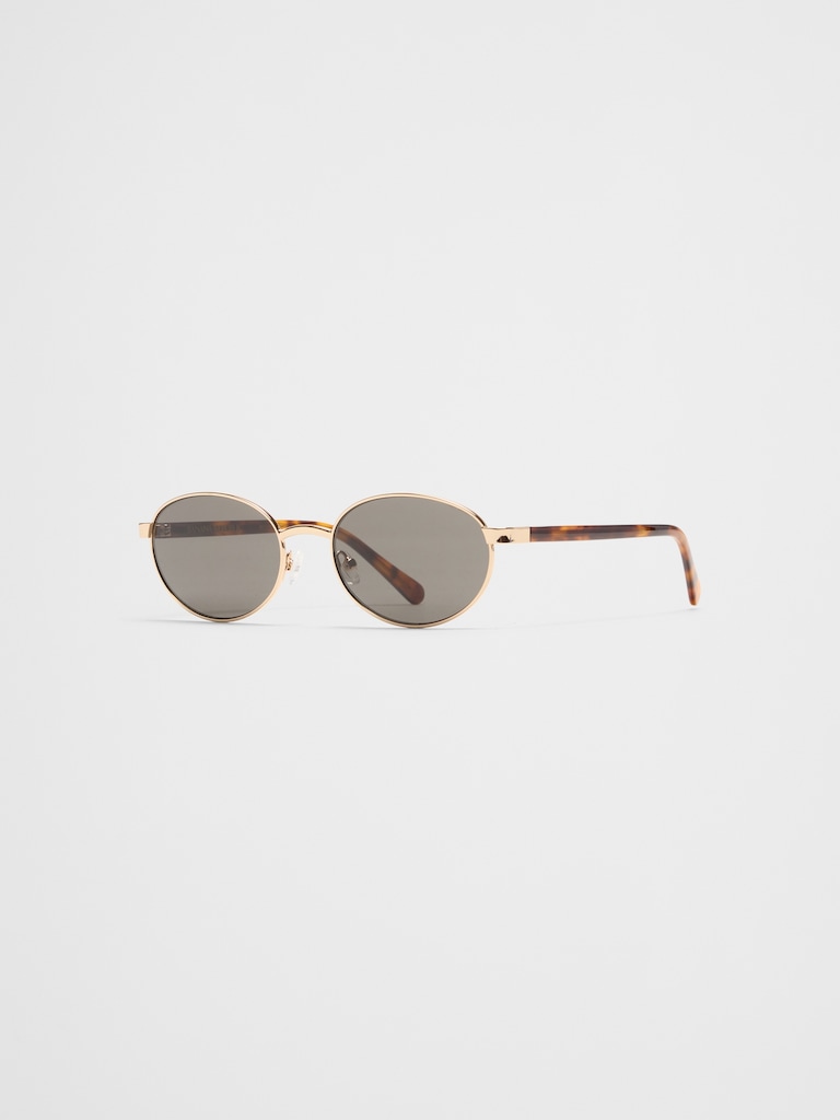 Oval Metal Sunglasses