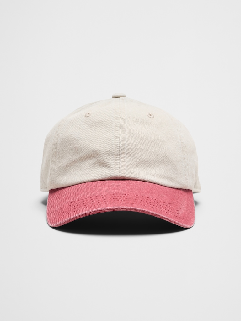 Color Block Cotton Baseball Cap