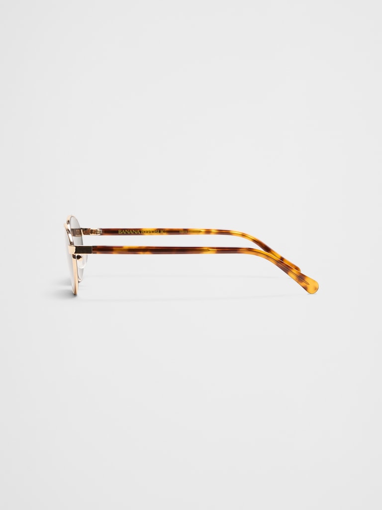 Oval Metal Sunglasses