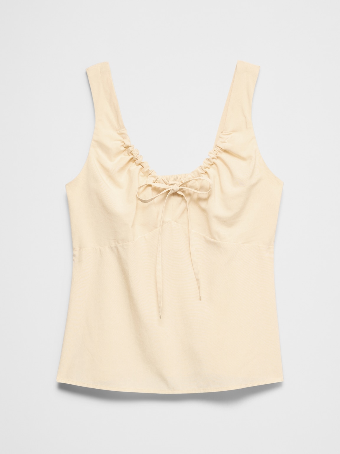 Cinched Neck-Tie Top