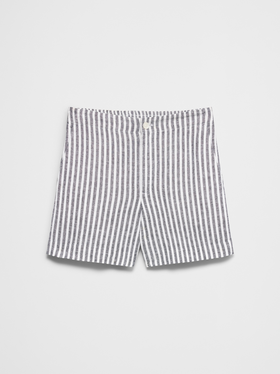 Linen-Blend High-Rise Short