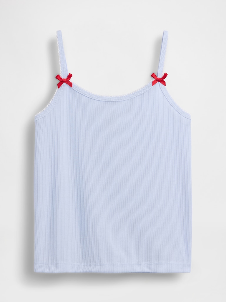 Kids Recycled Rib PJ Tank Top