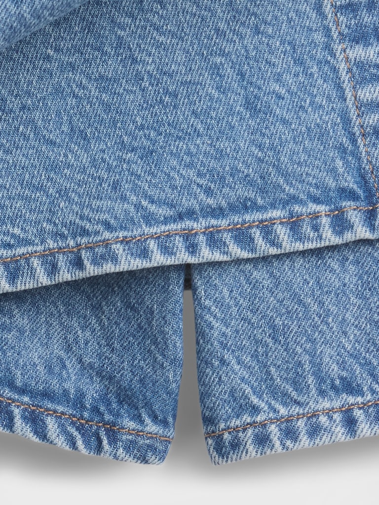 Jupe-short portefeuille en denim pour Enfant