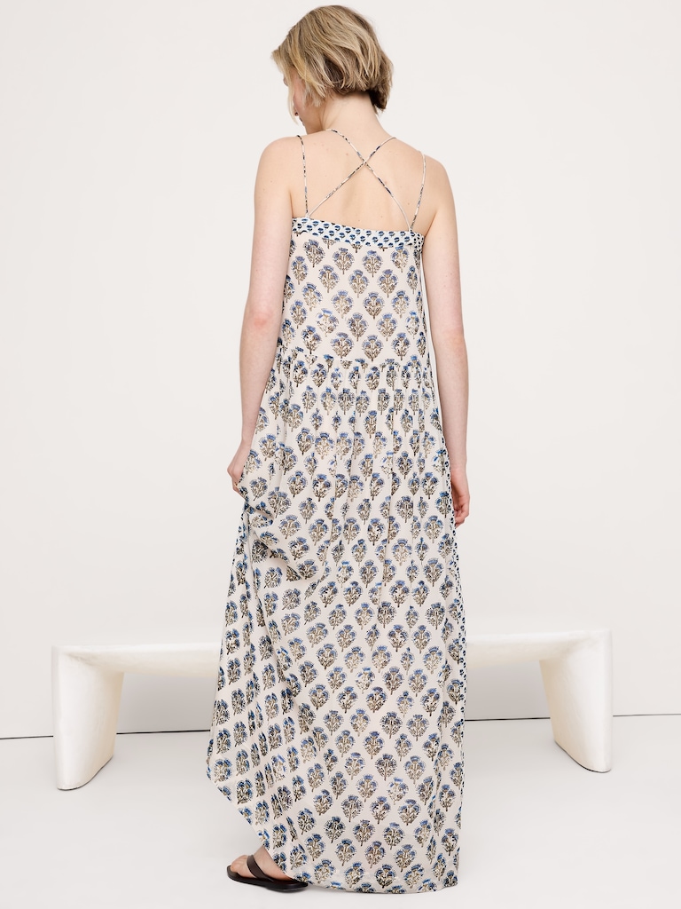 Georgette Strappy Maxi Dress
