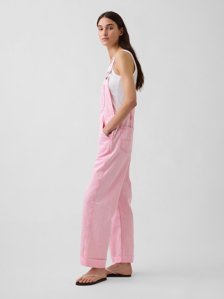Relaxed Denim Overalls