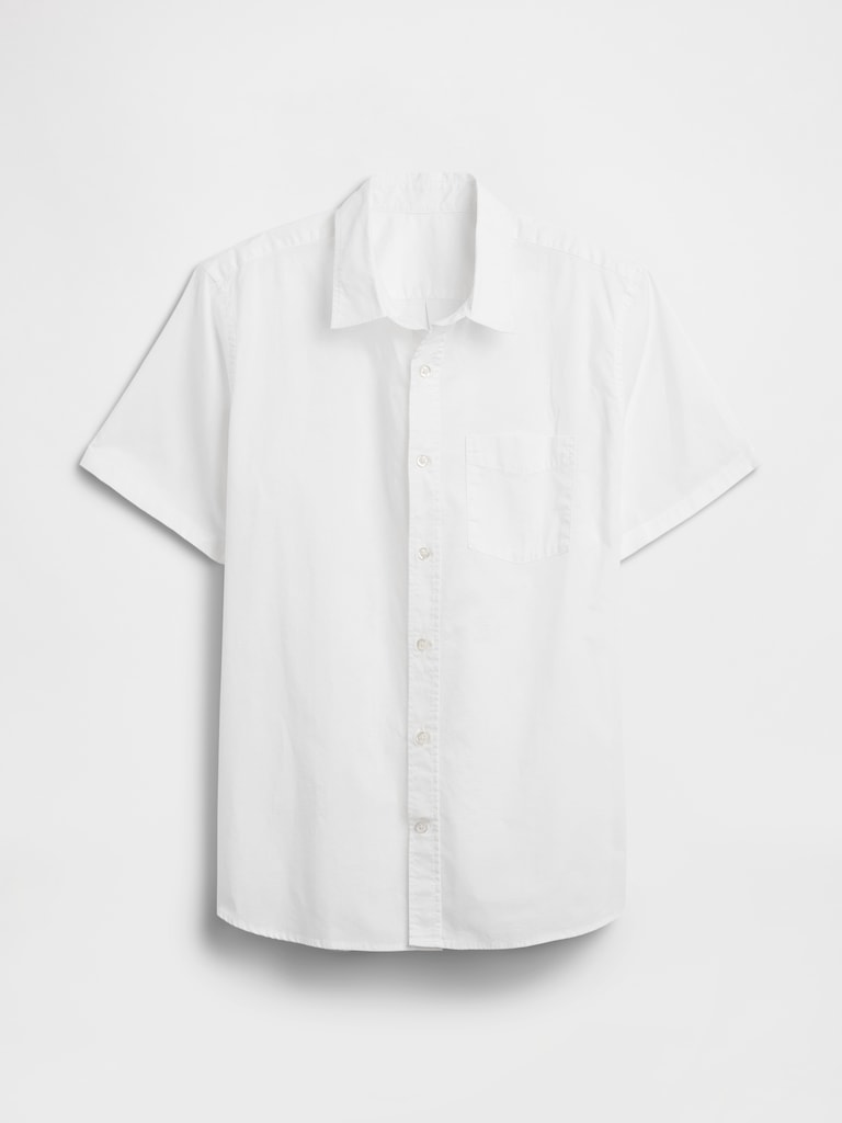 Stretch Poplin Shirt in Standard Fit