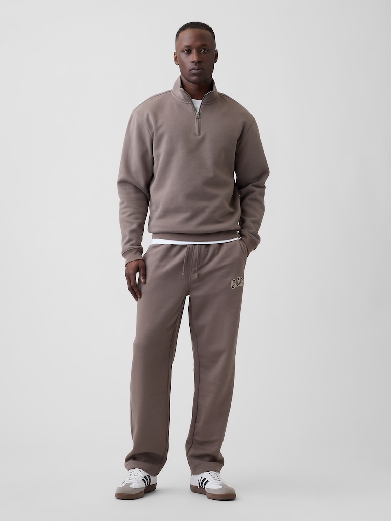 Adult Relaxed Quarter-Zip Fleece Sweatshirt