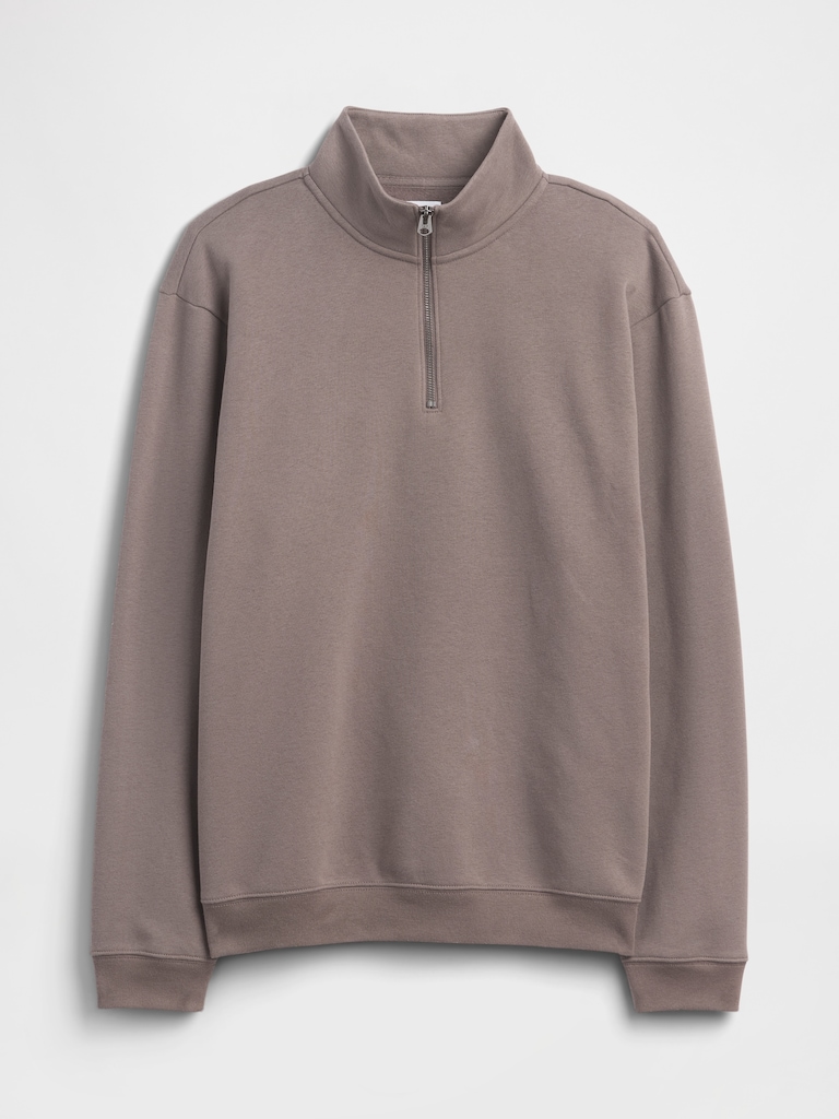 Adult Relaxed Quarter-Zip Fleece Sweatshirt