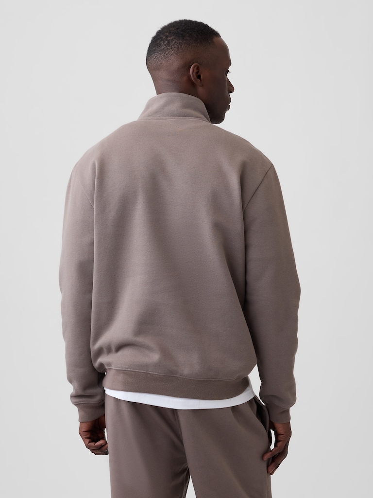 Adult Relaxed Quarter-Zip Fleece Sweatshirt