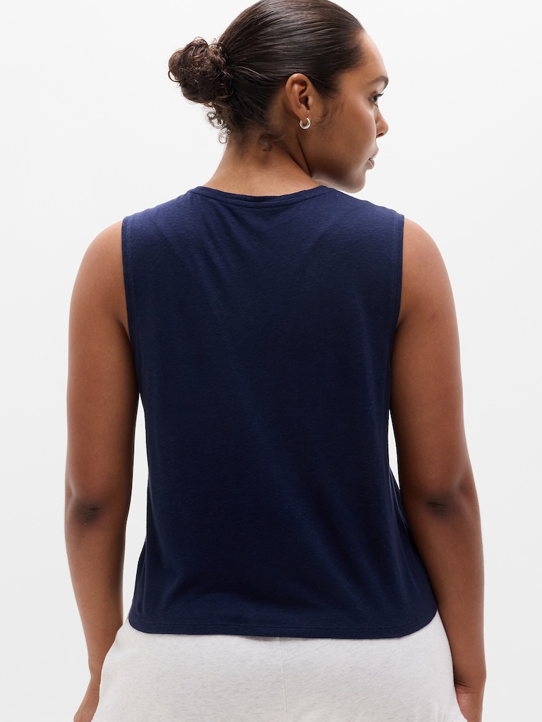Getaway Linen Blend Muscle Tank