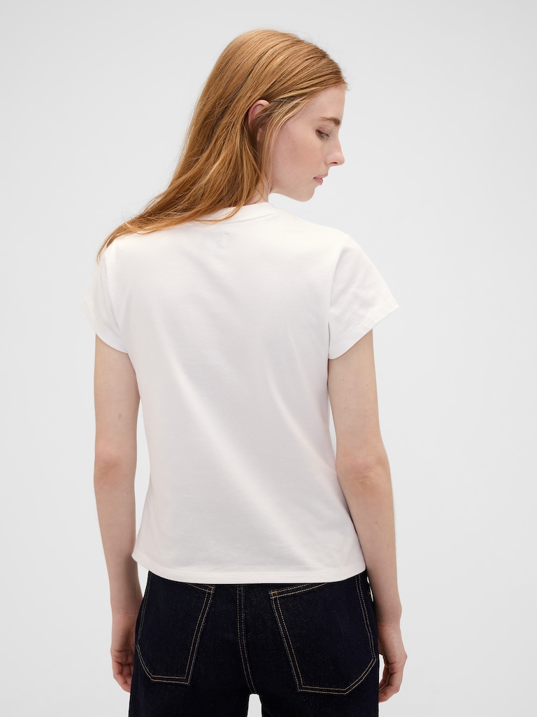 Gap × Victoria Beckham Organic Cotton Logo T-Shirt