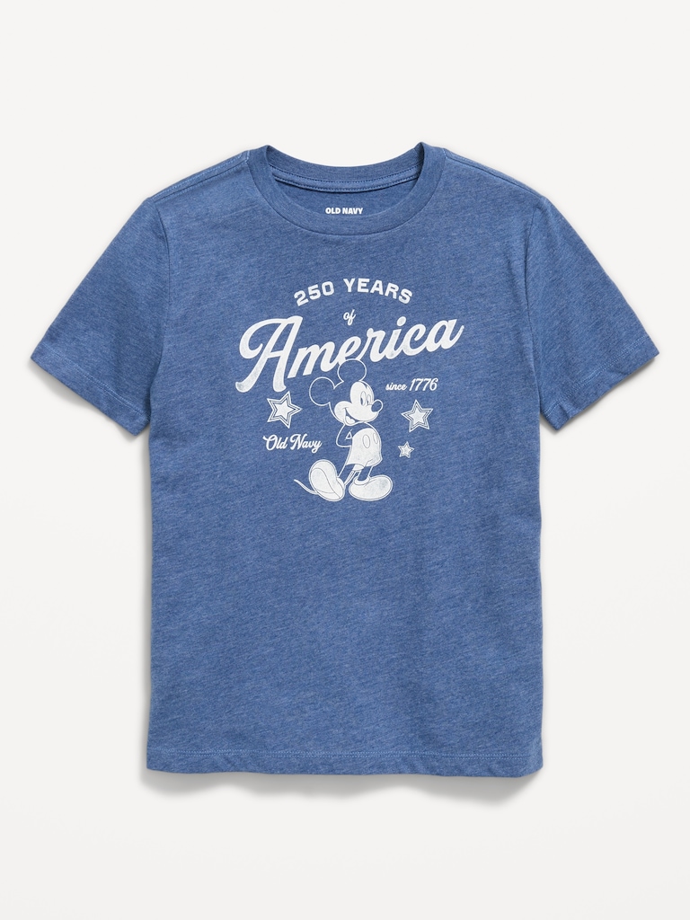 Old Navy x Disney Mickey Mouse Gender-Neutral Logo-Graphic T-Shirt for Kids
