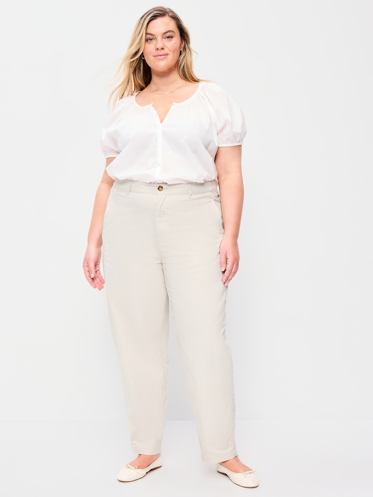 Pantalon chino authentique à taille haute