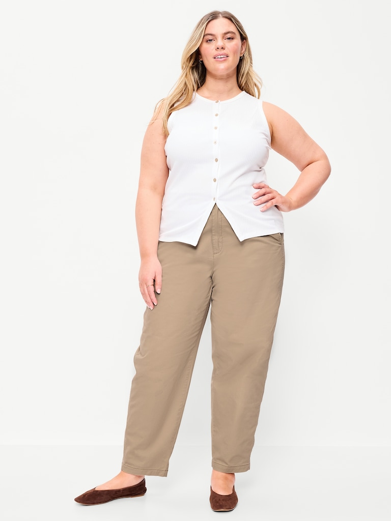 Pantalon chino authentique à taille haute