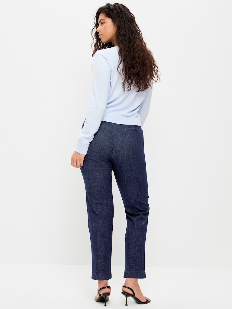 Pantalon Pixie droit à taille haute