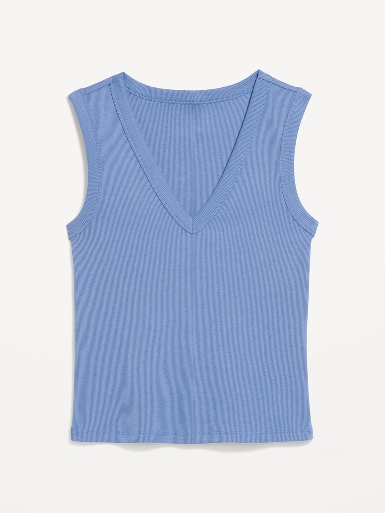 Snug Crop V-Neck Tank Top