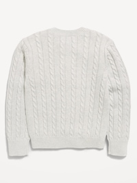 Cable-Knit Cardigan Sweater for Girls