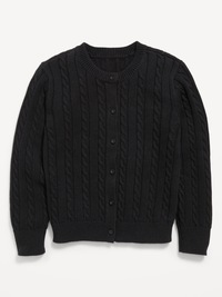 Cable-Knit Cardigan Sweater for Girls
