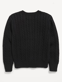 Cable-Knit Cardigan Sweater for Girls