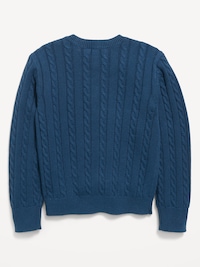 Cable-Knit Cardigan Sweater for Girls