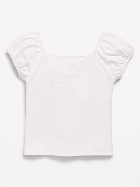 Puff-Sleeve Top for Girls