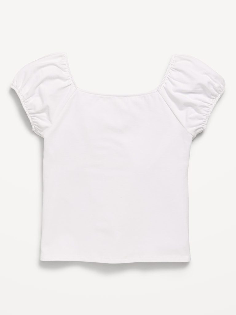 Puff-Sleeve Top for Girls