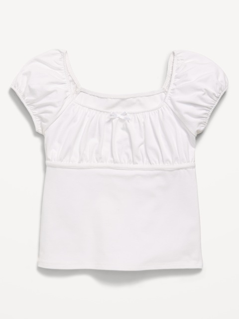 Puff-Sleeve Top for Girls