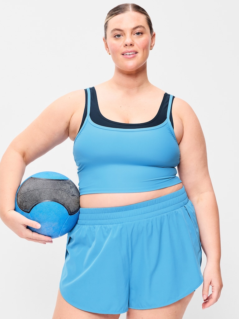 PowerSoft Layered Longline Bra