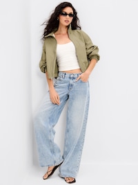 Twill Utility Zip-Front Jacket