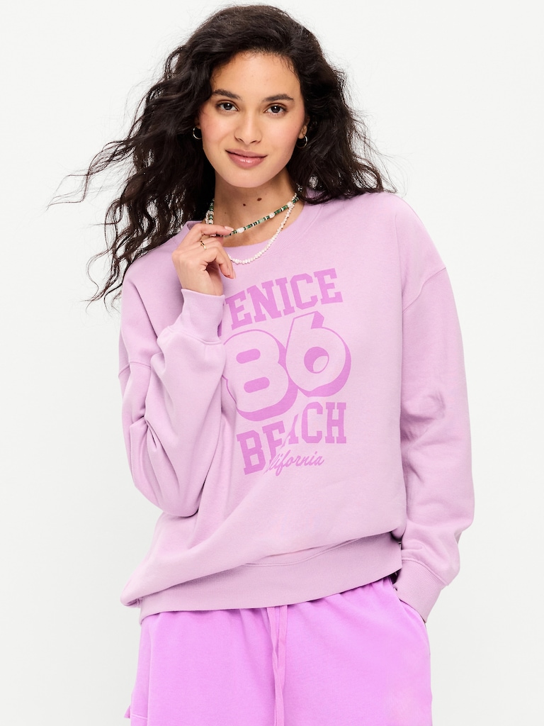 SoComfy Oversized Crew-Neck Sweatshirt