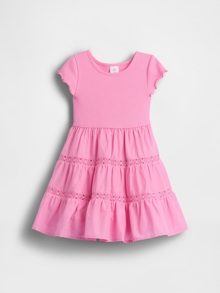 Baby & Toddler Tiered Lace-Trim Dress