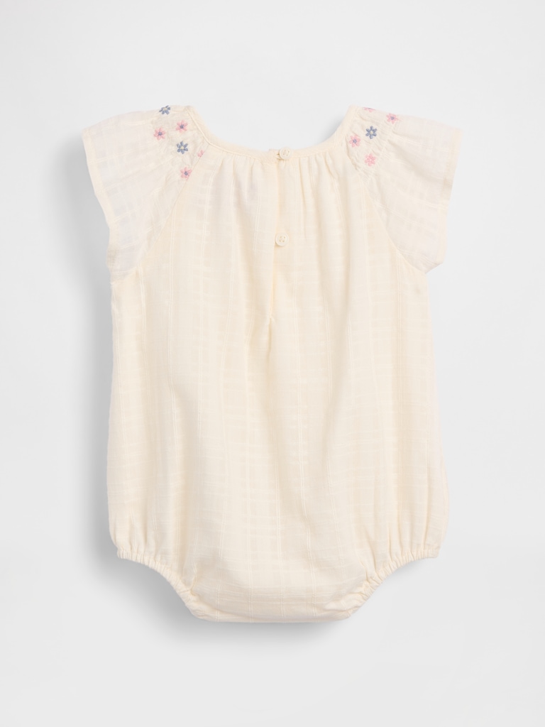Baby Smocked Floral Bodysuit