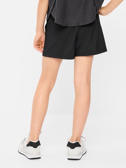 High-Waisted StretchTech Performance Shorts for Girls