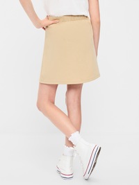 School Uniform Ponte-Knit Wrap-Front Skort for Girls