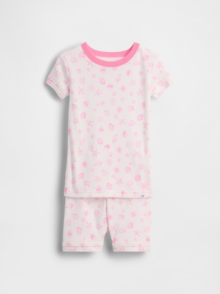 Baby & Toddler Organic Brushed Cotton Seashell PJ Short Set