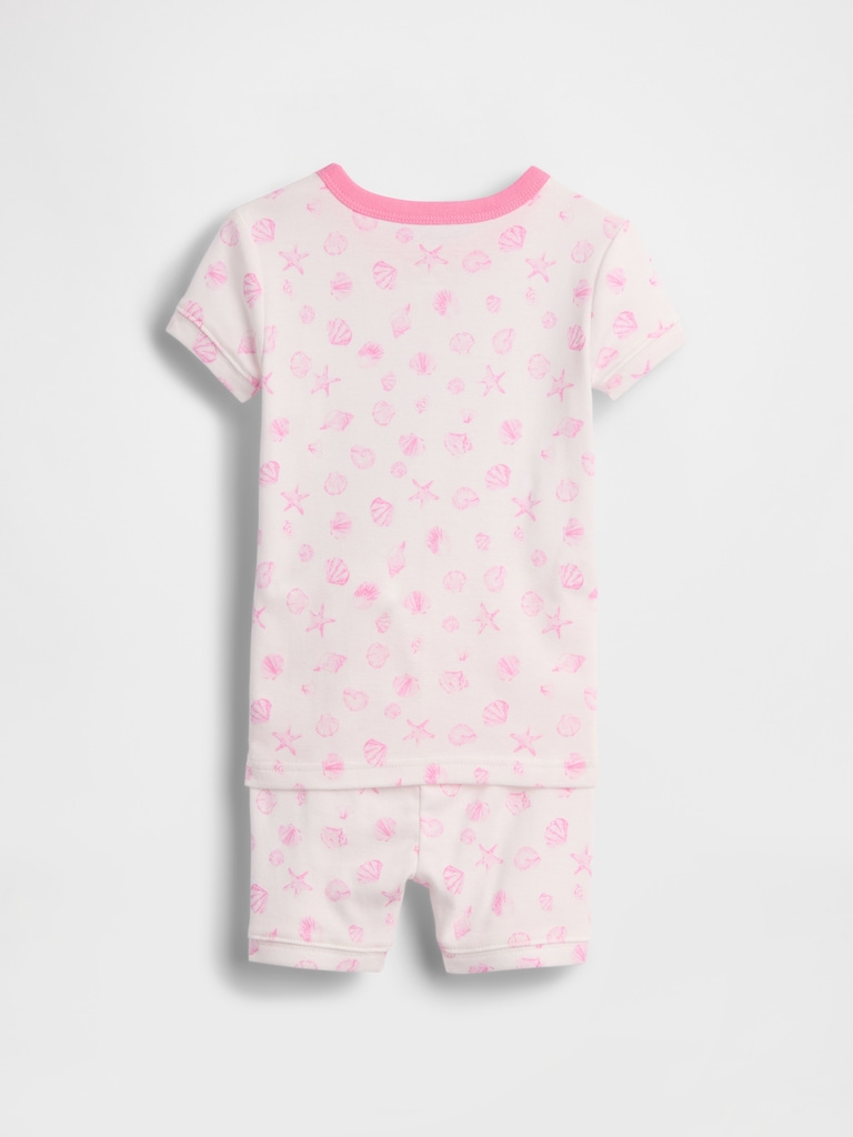 Baby & Toddler Organic Brushed Cotton Seashell PJ Short Set