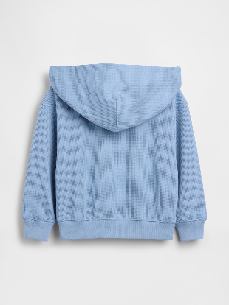 Baby & Toddler Waffle Zip Hoodie