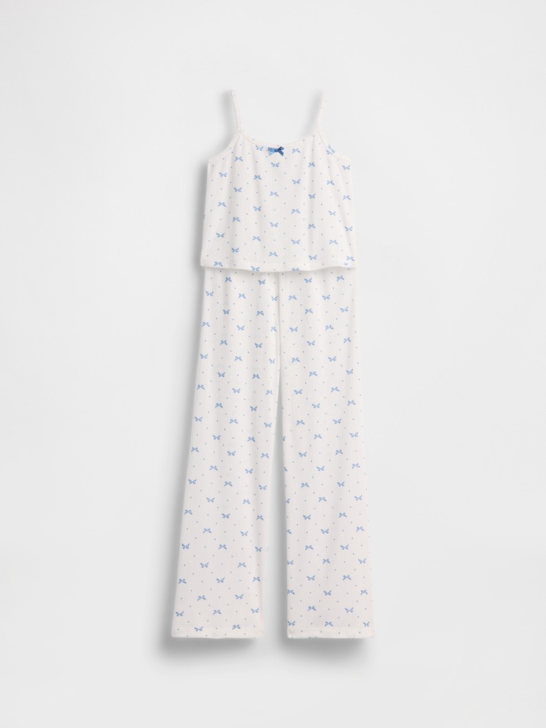 Kids Recycled Pointelle Tank PJ Set