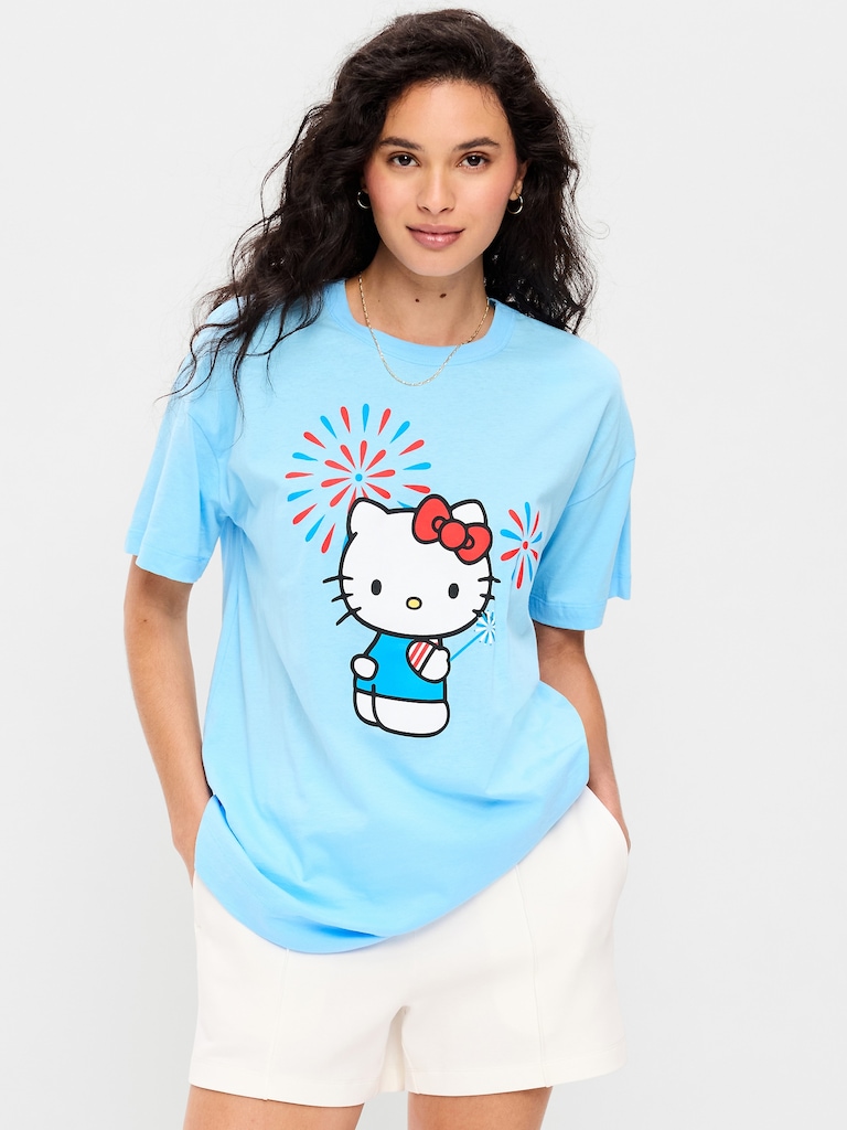 Hello Kitty® Oversized Graphic Tunic T-Shirt