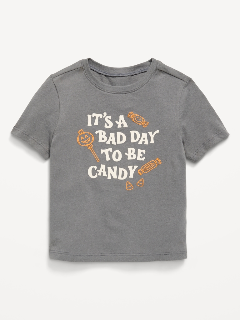 T-shirt à manches courtes à imprimé unisexe pour tout-petit