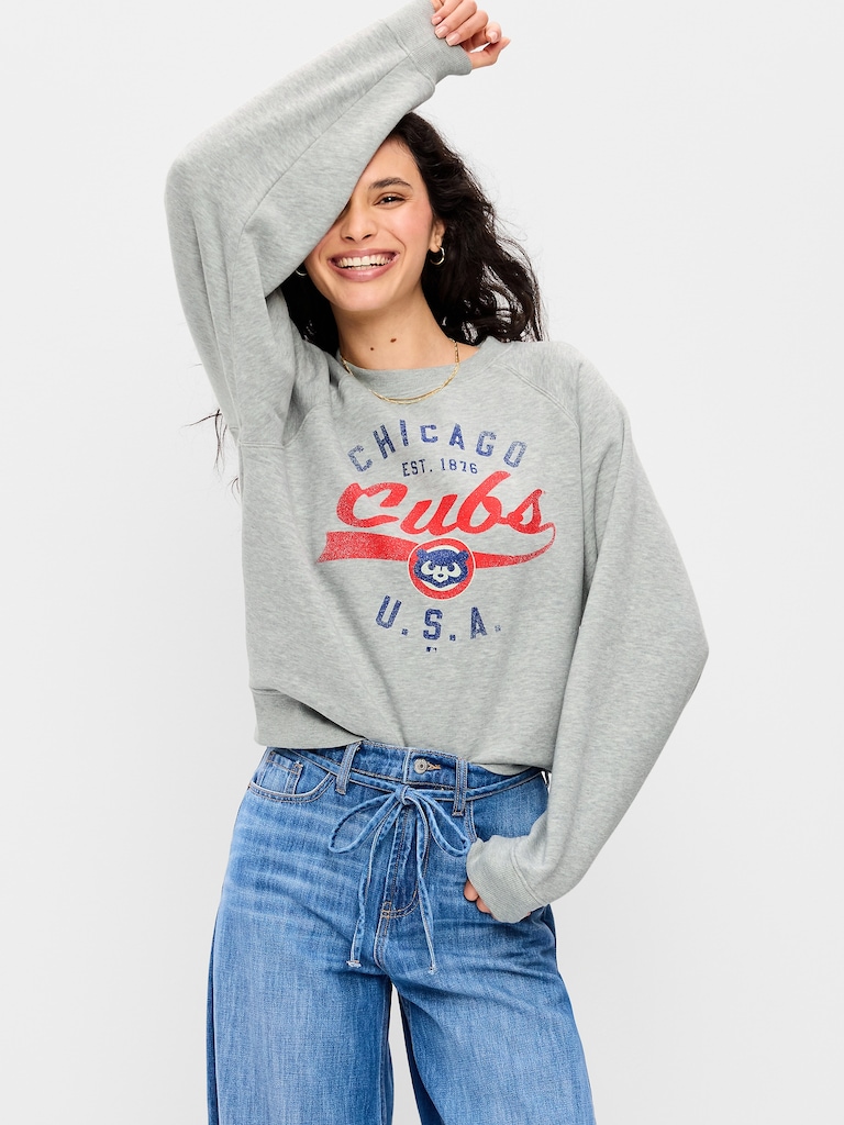 Chicago Cubs Raglan Sweatshirt for Women